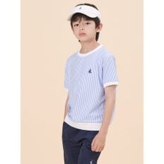 *SSG몰특가*[BEANPOLE KIDS]핫썸머 세로 스트라이프 티셔츠  스카이 블루 (BI4442U06Q)