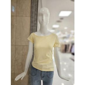 언발 사선 셔링 반팔 티셔츠 (811850)_EPT