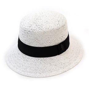 Summer White Raffia Bucket Hat 여름모자