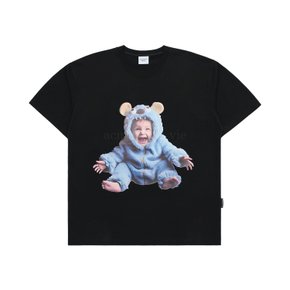 BABY FACE MONSTER BABY SHORT SLEEVE T-SHIRT BLACK 몬스터베이비 SSBKBF-MSB