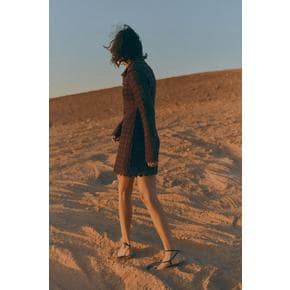 크로셰 룩 드레스 다크 브라운 1274541002