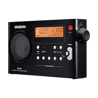  독일 산진 라디오 Sangean PRD7 Portable Radio FM/AM Tuner Headphone Jack Alarm Function Ma/