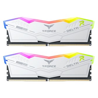 엠지솔루션 T-Force DDR5-6400 CL40 Delta RGB 화이트 32G(16x2)