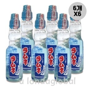 사이토 후루사토 라무네 수입 사이다 음료 200ml6개X6