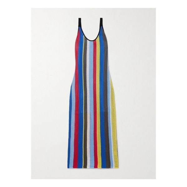 스타우드 제시카 스트라이프 코바늘 미디 원피스 46376663162863385