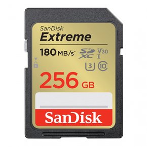 SanDisk 256GB Extreme SDXC UHS-I - C10U3V304KUHD SD - SDSDXVV-256G-GNCIN (샌디스크)