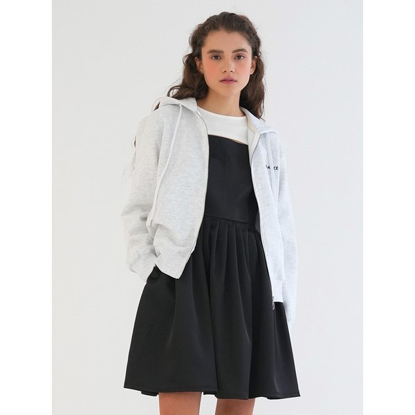 STANDARD FIT HOODY ZIP UP / LIGHT GREY [기모]