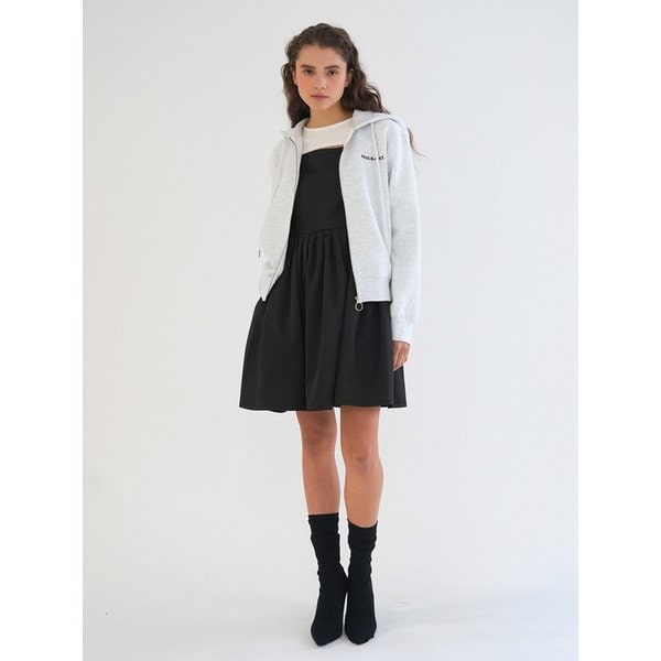 STANDARD FIT HOODY ZIP UP / LIGHT GREY [기모]