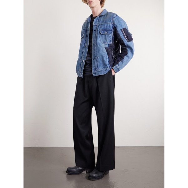 데님 나일론 트윌 봄버 재킷 46376663162924536