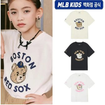 MLB키즈 24SS 모노 메가베어 티셔츠  7ATSC0143  (3color)
