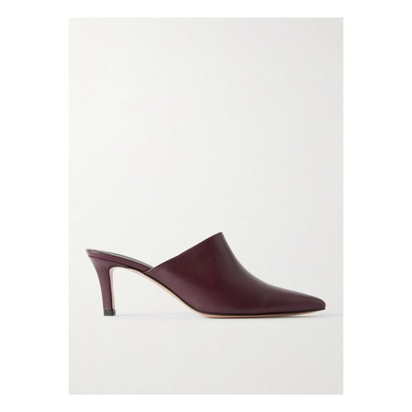 미샤 가죽 뮬 버건디 46376663162913349