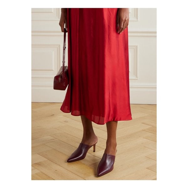 미샤 가죽 뮬 버건디 46376663162913349