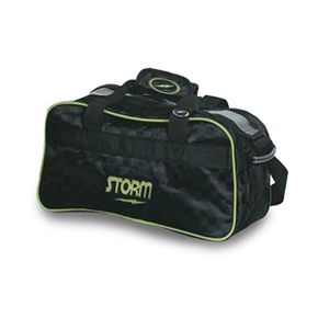 미국 스톰 볼링가방 Storm 2 Ball Tote Checkered Bowling Bag 블랙/Lime 1354728