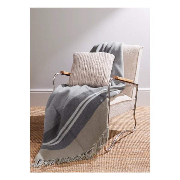 브루넬로쿠치넬리 Fringed Two-Tone Cashmere Throw 1647597289814685