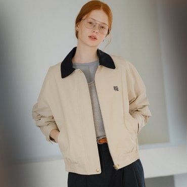 노운베러 Better embroidered blouson jumper_Beige