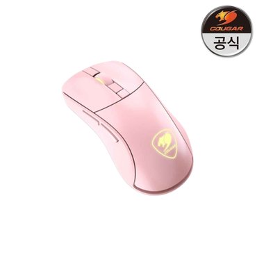 쿠거 SURPASSION RX PK 유무선 게이밍 마우스 핑크 사무용 사무실 데스크테리어 WIRELESS