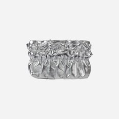 Tate Ruched Bag Silver Mini