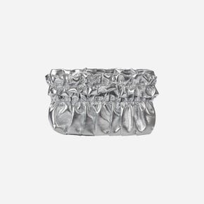 Tate Ruched Bag Silver Mini