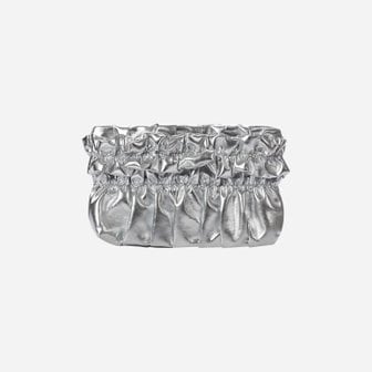 KWANI Tate Ruched Bag Silver Mini