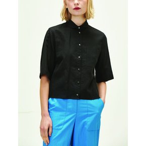 pleats short shirt(bk)