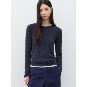 (우먼)데일리 울 텐셀 롱 슬리브 차콜