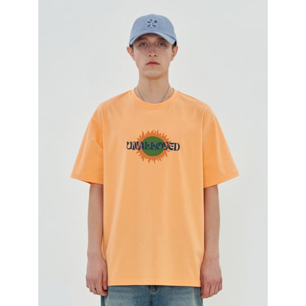SUN LOGO T SHIRT / PEACH