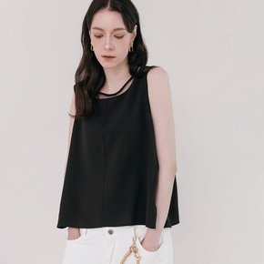 [핫썸머] 메쉬 라운드 A라인 민소매 나시