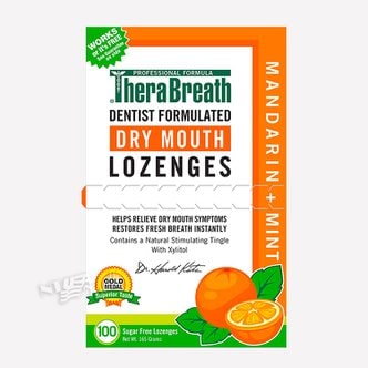  테라브레스 입안건조 구취제거 캔디 100개 THERABREATH DRY MOUTH ZINC LOZENGES