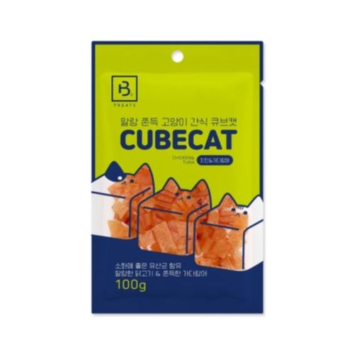 브리더랩 큐브캣 치킨+가다랑어 100g X ( 2매입 )