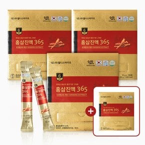 6년근 홍삼 진액 365 스틱 10g,100포X4박