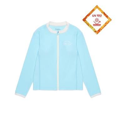 내셔널지오그래픽키즈 K252GRG420 여아 래쉬가드 집업 LIGHTMINT