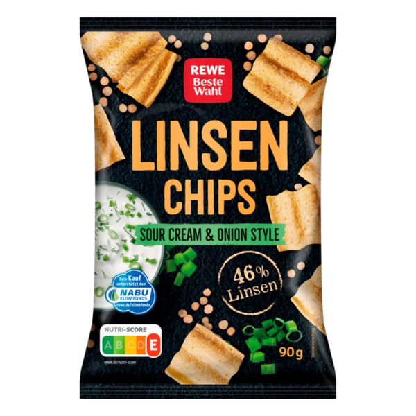 레베 베스트발 REWE Beste Wahl 렌틸 스낵 사워크림 & 양파 90g