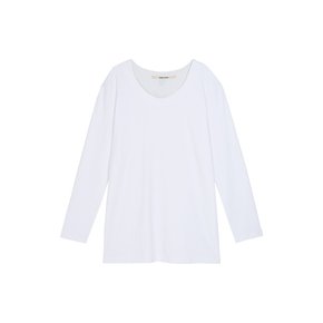 LOGO ROUND LONG T-SHIRT WHITE MBCFTO011WH