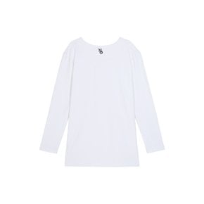 LOGO ROUND LONG T-SHIRT WHITE MBCFTO011WH