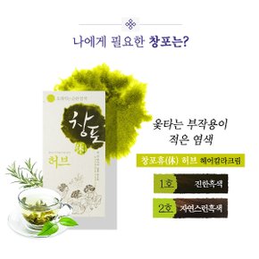 중외제약 창포휴 허브 2호 연한흑갈색 80g 친환경 프리미엄 새치염색약