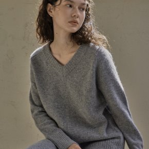 WOOL V-KNIT_GREY