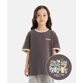 링거 백 그래픽 반팔 티셔츠 (차콜) OD262ISS13_CHC
