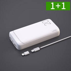 1+1 고속충전 20000mah 대용량 보조배터리 20W PD C타입