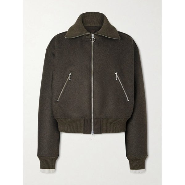 울 플란넬 블루종 재킷 46376663162925222