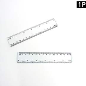 투명 플라스틱자 15cm