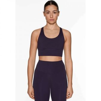 이스퀘어 4435271 OYSHO STRAPPY BACK - Medium support sports bra mottled dark blue