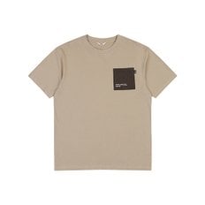 남)우븐 배색 포켓 16수 반팔 티셔츠 AO2WTS413-BE