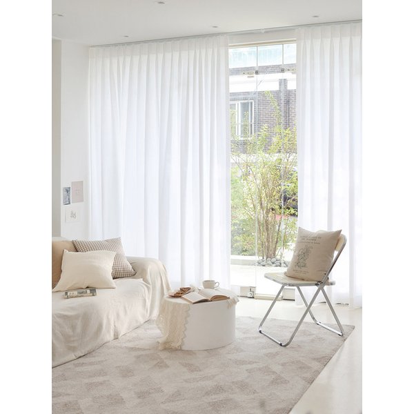 밀키한 도톰 쉬폰 맞춤커튼 3type