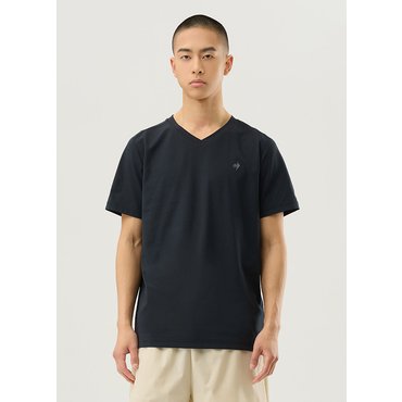르꼬끄 남성 듀얼플렉스 레귤러핏 브이넥 티셔츠 BLK / QQ111TRS32