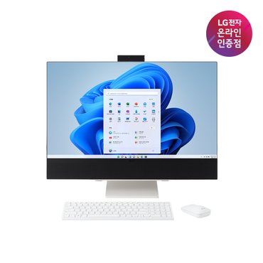 LG 일체형PC 27V70Q-GR50K 27인치 QHD 12세대i5 8GB 256GB win11 올인원 PC