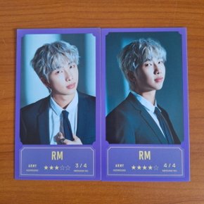 방탄소년단 BTS 방방콘:더 라이브 공식 MD 메세지카드 포토카드 RM 2- 버전 하나 선택