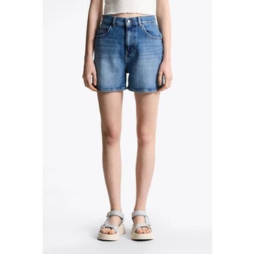 타미진스 여성 데님 맘 쇼츠 T32F1NEQ47TWT1 TOMMY JEANS