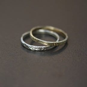 [SNOWMOON] 14k/Silver925 Natural line Ring