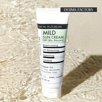 욜로앤휘게 [더마팩토리] 비건인증 무기자차 마일드 선크림 50g (편백수) SPF50+, PA++++