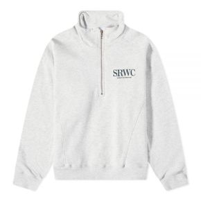 SPORTYRICH UPPER EAST SIDE QUARTER ZIP - HEATHER GRAY (QZ622) (어퍼 이스트 사이드 쿼터 지